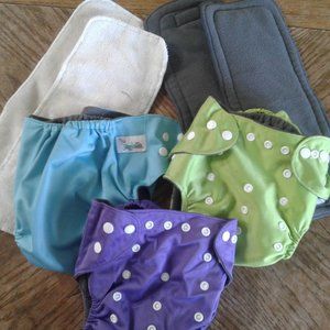 Lot of 3 Angelc Ware  cloth diaper covers